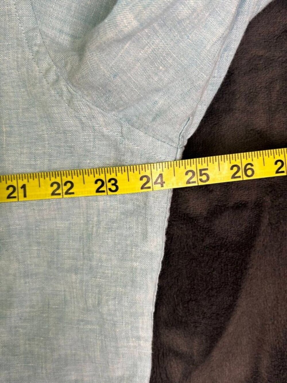 Untuckit Wrinkle Resistant Linen Shirt Men’S Xl Light Blue Long Sleeve - Picture 4 of 6